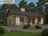 U-084-1P проект одноэтажного дома из пеноблока размером 8 на 12