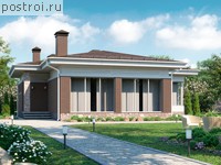 U-088-1K проект одноэтажной бани из кирпича размером 11 на 13