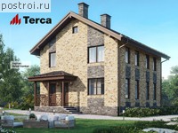 U-127-1K проект двухэтажного коттеджа из кирпича размером 8 на 9 