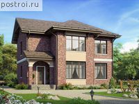 U-131-1P проект двухэтажного дома из газобетона размером 9 на 10