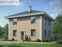 U-132-2K проект двухэтажного дома из кирпича размером 9 на 10 