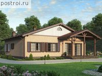 U-142-1K проект одноэтажного дома из кирпича размером 13 на 14 