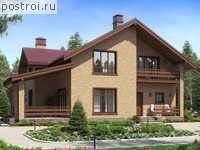 U-148-1P проект двухэтажного дома из газобетона размером 12 на 9