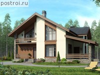 U-148-2P проект двухэтажного дома из газобетона с подвалом размером 12 на 9 