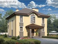 U-164-1K проект двухэтажного дома из кирпича размером 11 на 12 