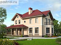 U-168-2K проект двухэтажного дома из кирпича размером 14 на 9 