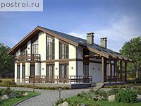 U-179-1K проект двухэтажного дома из кирпича размером 13 на 11 