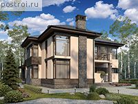 U-202-1P проект двухэтажного дома из пенобетона размером 16 на 15 