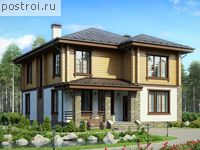 U-203-1K проект двухэтажного дома из кирпича размером 13 на 10 