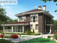 U-204-1K проект двухэтажного дома из кирпича размером 16 на 12 