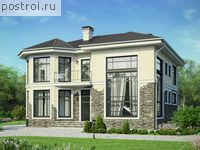 U-210-1K проект двухэтажного дома из кирпича размером 12 на 13 