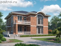 U-217-2P проект двухэтажного дома из пенобетона размером 12 на 13