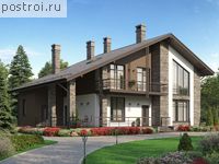 U-219-1K проект двухэтажного дома из кирпича размером 18 на 12 