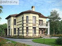 U-246-1P проект двухэтажного дома из газобетона размером 14 на 15 