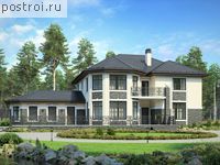 U-300-2K проект двухэтажного коттеджа из кирпича размером 13 на 22 