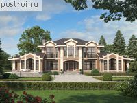 U-370-1K проект двухэтажного дома из кирпича размером 15 на 30 