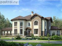 U-376-1K проект двухэтажного дома из кирпича с мансардой размером 13 на 28 