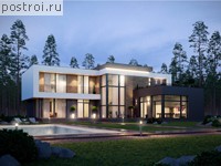 U-393-1P проект двухэтажного дома из газобетона размером 21 на 20