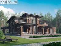 U-451-1K проект двухэтажного дома из кирпича размером 22 на 26