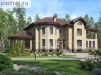 U-524-1K проект двухэтажного дома из кирпича с цоколем размером 14 на 27