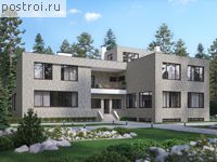 U-704-1M проект двухэтажного монолитного дома с подвалом размером 26 на 27 