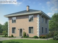 V-133-3P проект двухэтажного дома из газобетона размером 9 на 10 