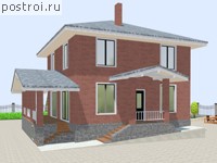 V-148-1P проект двухэтажного дома из газобетона размером 13 на 12