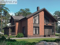 V-151-1P проект двухэтажного коттеджа из пеноблоков размером 13 на 10 