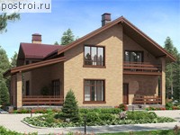 V-151-3P проект двухэтажного дома из газобетона размером 12 на 9