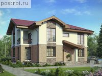 V-177-1P проект двухэтажного дома из пеноблоков размером 11 на 14 