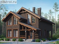 V-209-1K проект двухэтажного дома из кирпича размером 16 на 10