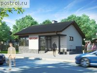 W-067-1P проект одноэтажного дома из пеноблока размером 9 на 11 