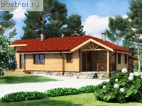 Y-160-1D проект одноэтажного деревянного дома из бруса с мансардой и гаражом размером 15 на 13 