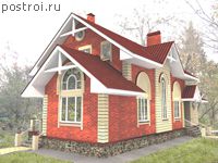 A-126-1P проект двухэтажного коттеджа из газобетона с подвалом размером 6 на 16