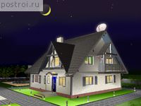 D-149-1P проект одноэтажного дома из газобетона с мансардой размером 11 на 11 