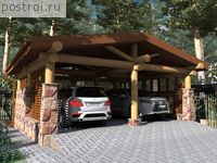 E-051-1K проект одноэтажного гаража из кирпича размером 8 на 8 