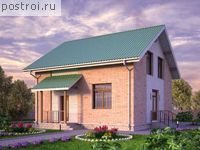 E-142-1P проект двухэтажного дома из газобетона размером 12 на 11 