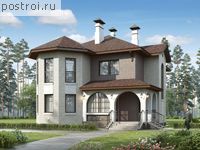 E-205-1P проект двухэтажного дома из пенобетона размером 14 на 11 