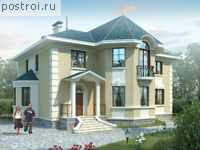 E-303-1K проект двухэтажного коттеджа из кирпича размером 16 на 14 