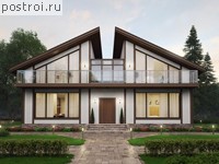 G-224-1P проект двухэтажного коттеджа из газобетона размером 15 на 10