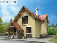 H-145-2K проект двухэтажного дома из кирпича размером 15 на 11 