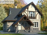 H-145-3K проект двухэтажного дома из кирпича размером 15 на 11 