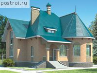 I-214-1P проект двухэтажного дома из пенобетона размером 11 на 13 