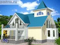 I-228-1M проект двухэтажного монолитного дома размером 10 на 13 