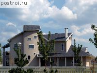 J-371-1K проект двухэтажного дома из кирпича с гаражом размером 18 на 26 