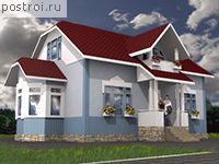 K-199-1S проект двухэтажного каркасного коттеджа размером 10 на 13 