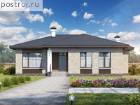 L-136-2P проект одноэтажного дома из газобетона размером 15 на 15 