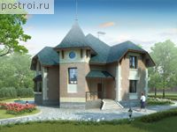 L-204-1K проект двухэтажного дома из кирпича размером 11 на 11