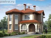 L-205-1P проект двухэтажного дома из пенобетона размером 14 на 11 