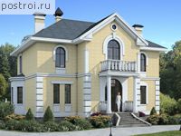 L-244-1P проект двухэтажного дома из газобетона размером 14 на 12